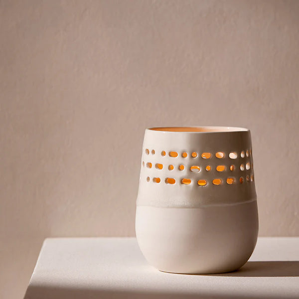 Lanterne en céramique blanche - arloca