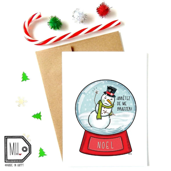 Carte de souhaits Arrêtez de me brasser - arloca