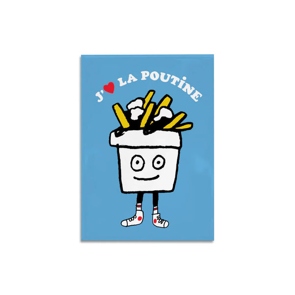 Aimant J'aime la poutine - arloca