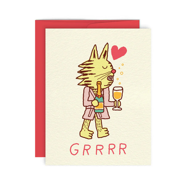 Carte de souhaits GRRR - arloca
