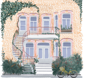 Carte de souhaits Quadruplex à Montréal - arloca