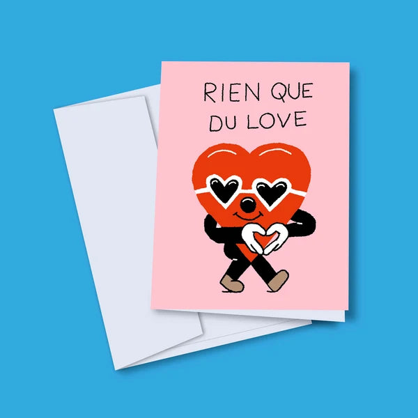 Carte de souhaits Rien que du love