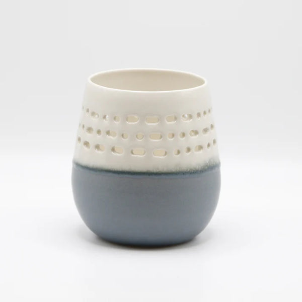 Lanterne en céramique bleu - arloca