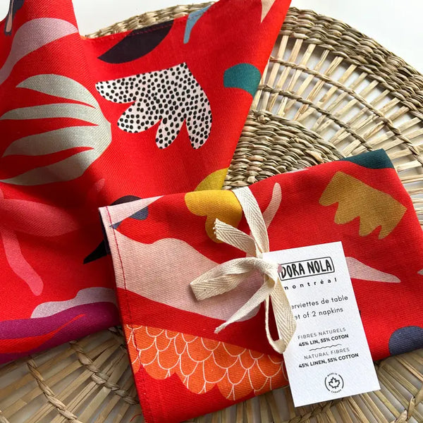 Ensemble de 2 serviettes de table All the way - arloca