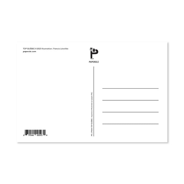 Carte postale Top Québec - arloca