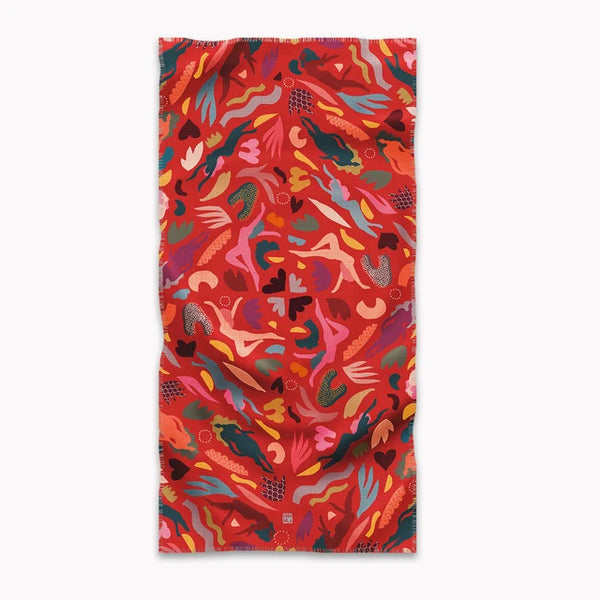 Écharpe à franges en modal Jusqu'au bout
