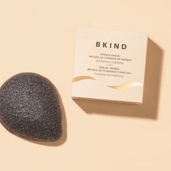 Éponge konjac Charbon de bambou purifiant - arloca