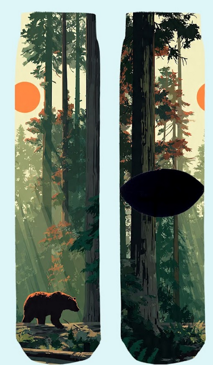 Bas unisexe Ours en forêt - arloca