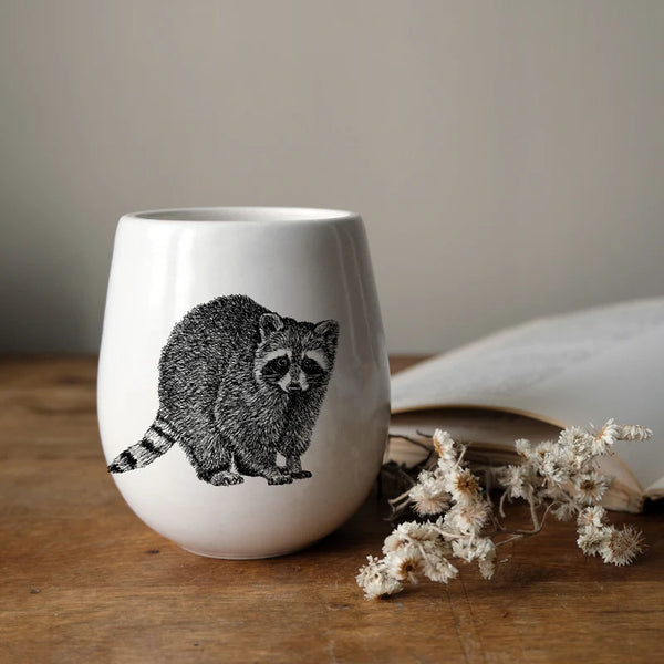 Verre en porcelaine Raton-laveur - arloca