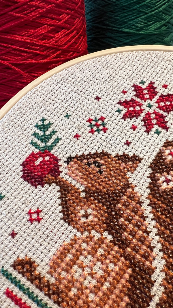 Kit à broder L'Écureuil des Fêtes - arloca