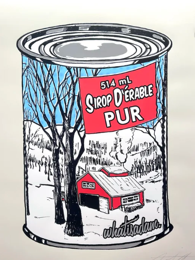 Carte de souhaits Sirop d'érable - arloca