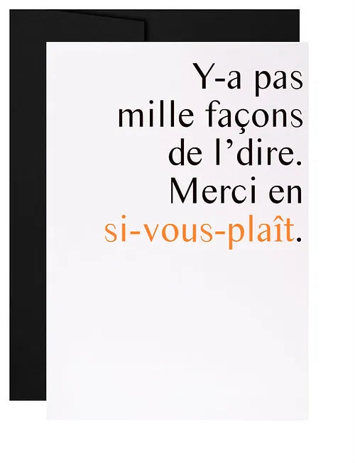 Carte de souhaits Merci - arloca