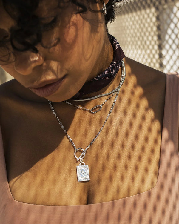 Collier Snake argent - arloca