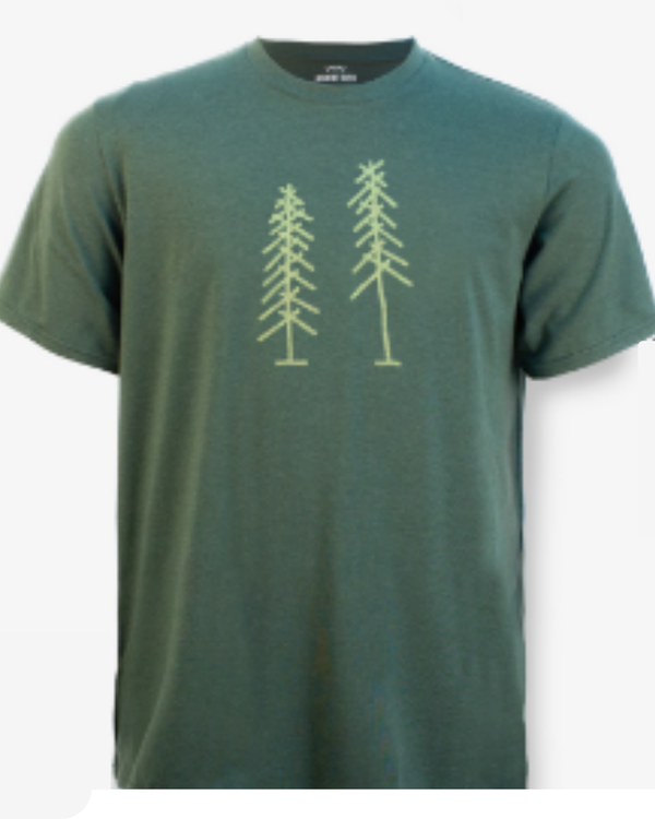 T-shirt Arbre de Noêl vert chiné