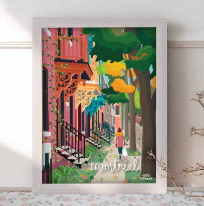 Affiche Montréal en automne - arloca
