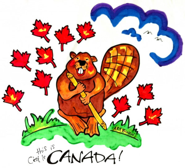 Kit de peinture pour taie d'oreiller Les animaux du Canada - arloca