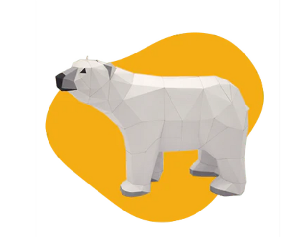 Kit de casse-têtes en 3D L'ours polaire