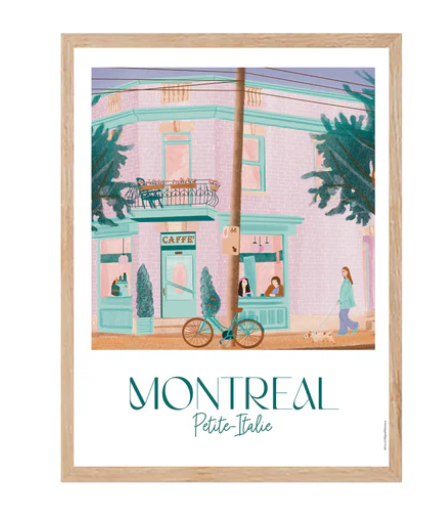 Affiche Montréal Petite Italie - arloca