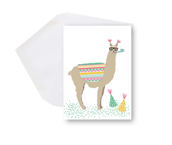 Mini carte Bonne fête Lama - arloca
