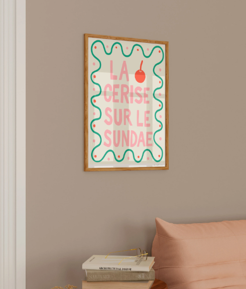 Affiche La cerise sur le Sundae - arloca