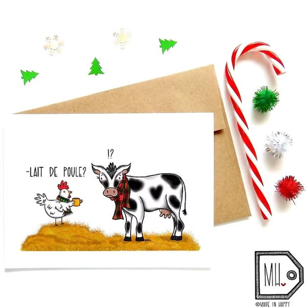 Cartes de voeux Lait de poule - arloca
