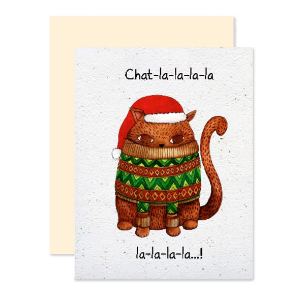 Carte de souhaits plantable Cha-la-la-la-la - arloca