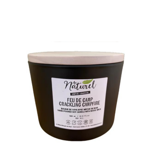 Grande bougie de soya feu de camp - arloca
