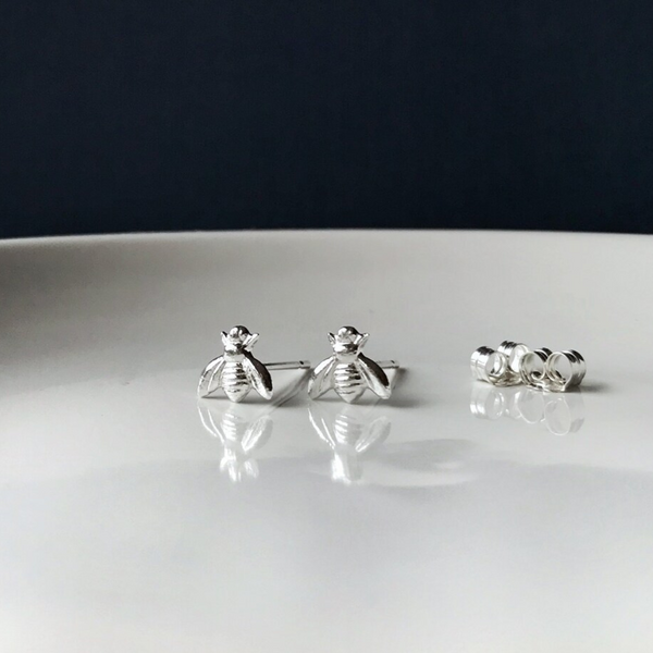 Boucles d'oreilles Abeilles argent - arloca
