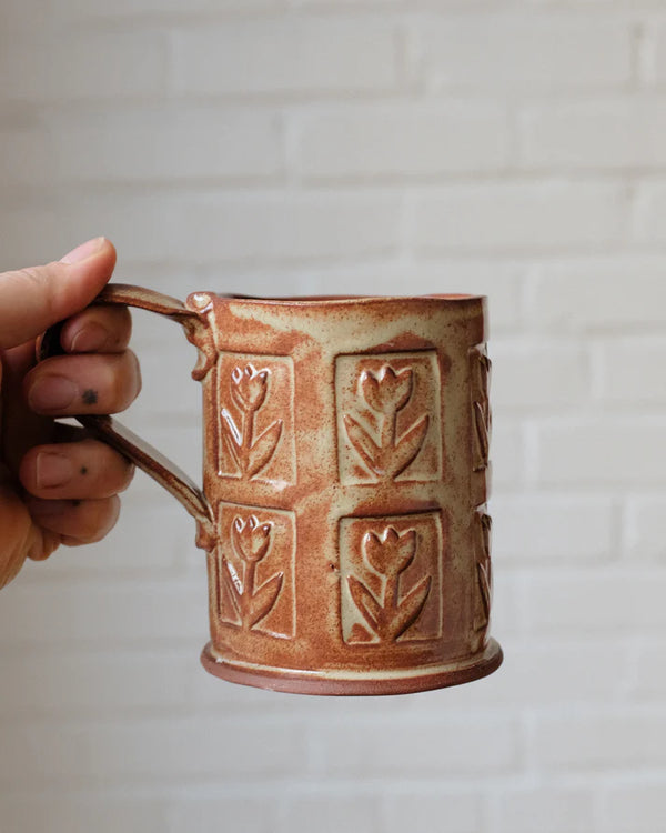 Grande tasse en céramique Florale - arloca