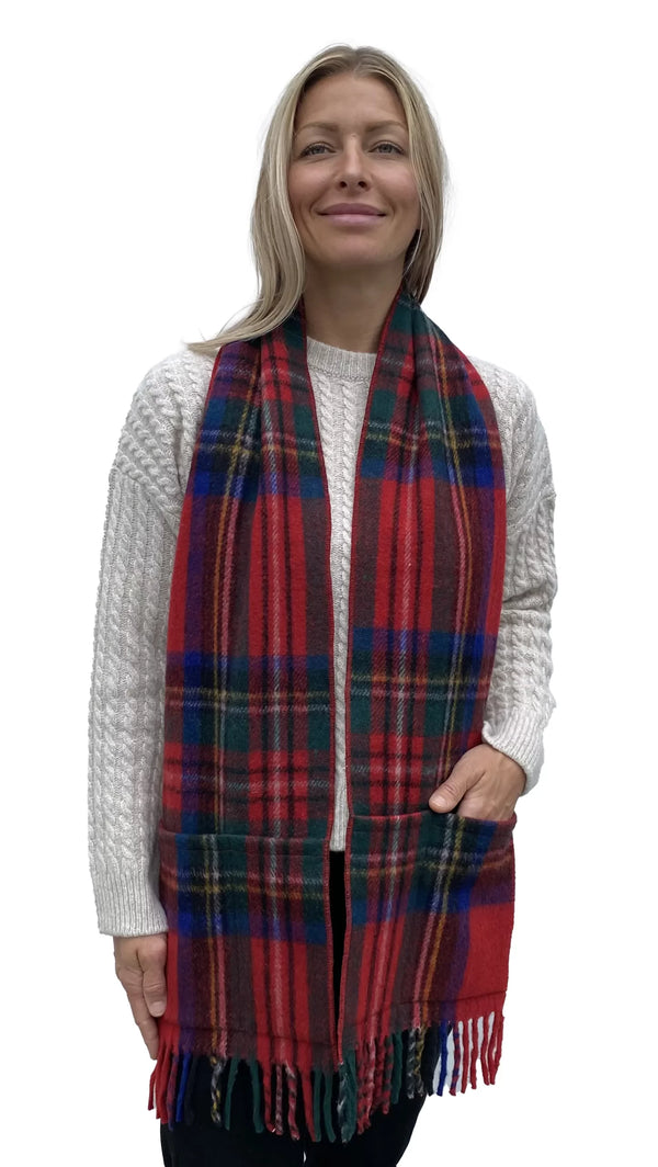 Écharpe avec poche doublée Royal - arloca