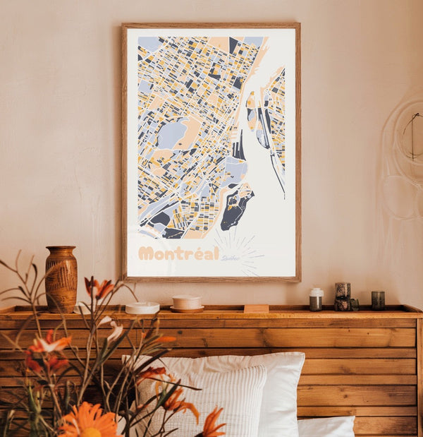 Affiche Ile de Montréal - arloca