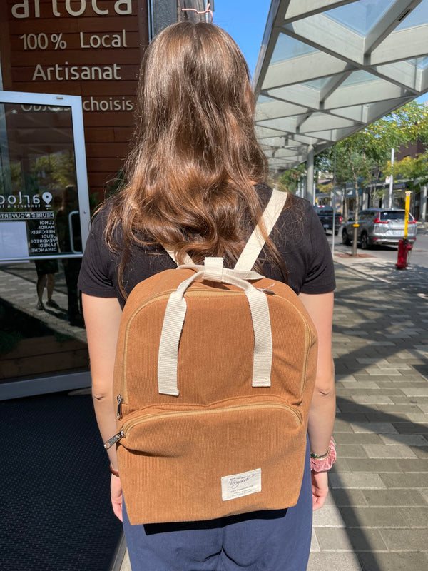 Sac à dos velour cotelé - arloca