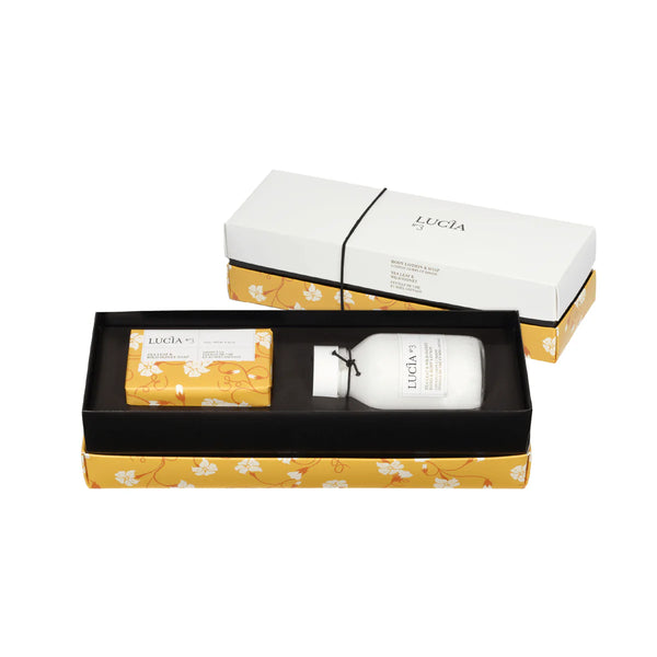 Lotion corps et savon à la feuille de thé et au miel sauvage