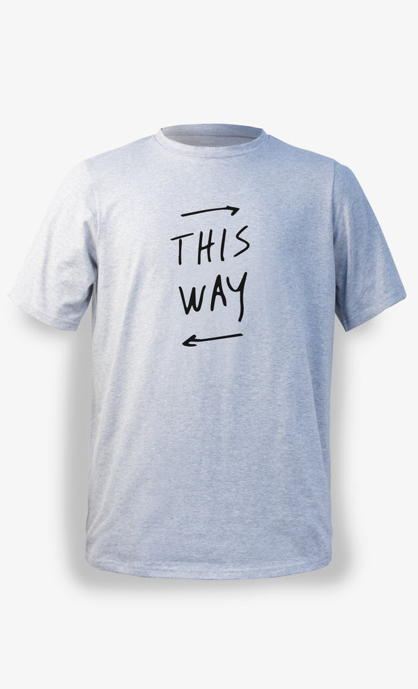 T-shirt This way Gris - arloca