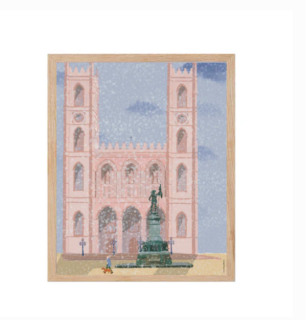 Affiche Basilique Notre-Dame 8"x10"