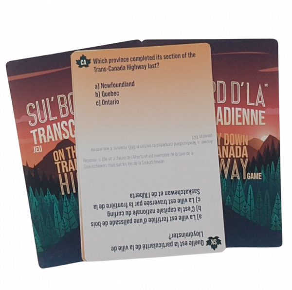 Jeu de société Sul'bord d'la Transcanadienne - arloca