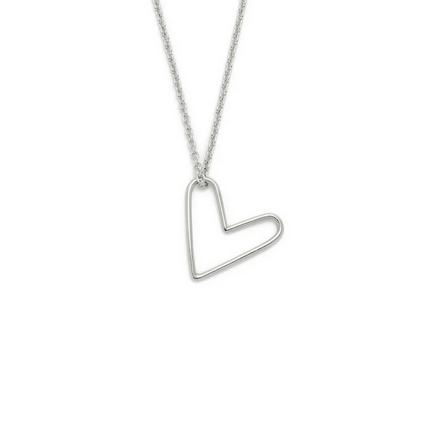 Collier Coeur argent sterling - arloca