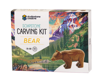 Kit de sculpture sur pierre à savon Ours - arloca