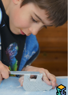 Kit de sculpture sur pierre à savon Ours - arloca