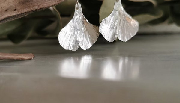 Boucles d'oreilles Ginko avec crochet - arloca