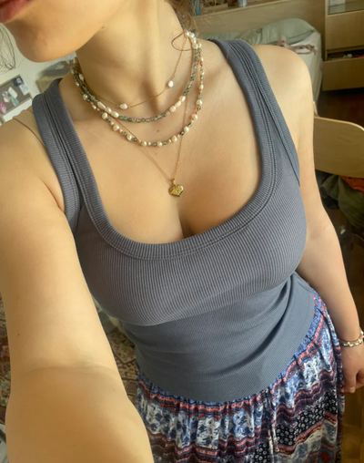 Collier de perles Lagoon reflections - arloca