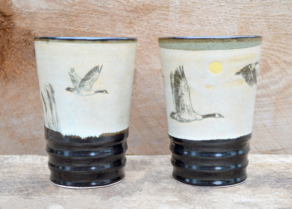 Verre à bière en céramique Outardes - arloca