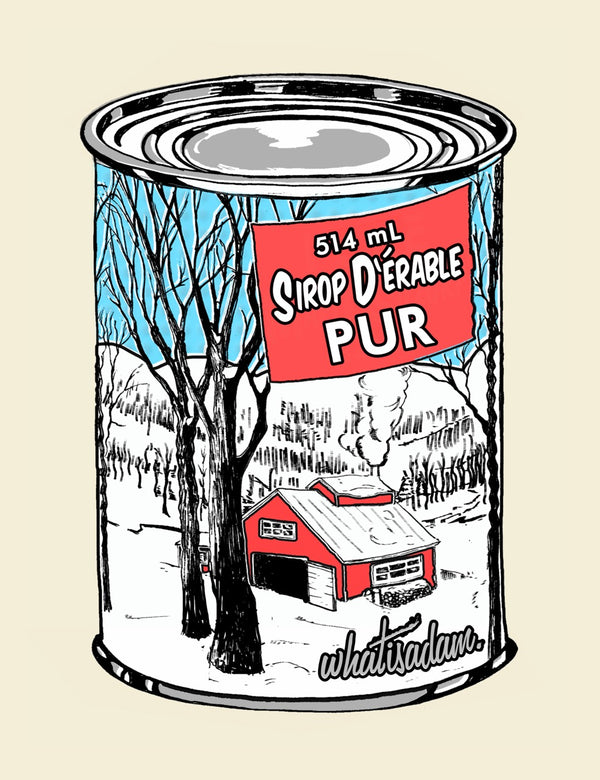 Affiche Sirop d'érable pur - arloca