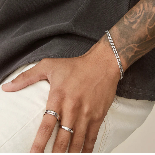 Bracelet miami en argent pour homme - arloca