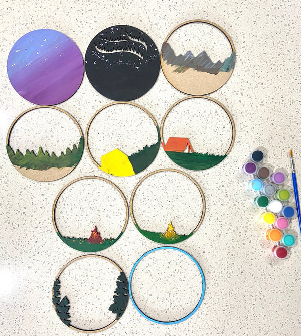 Kit d'artisanat boîte d'ombre Nuit d'été - arloca