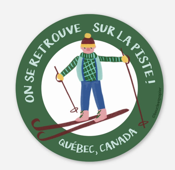 Autocollant On se retrouve sur la piste