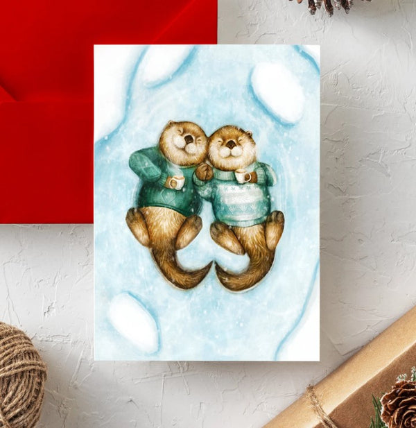 Carte de souhaits Matin Givré - arloca