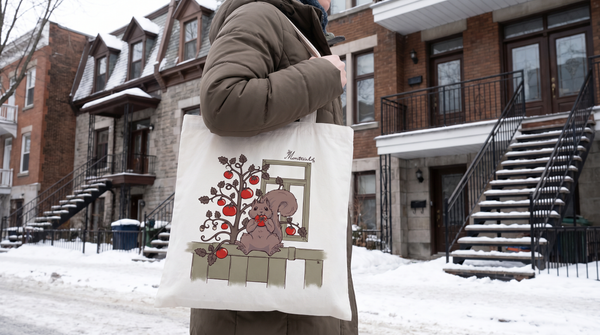 Sac réutilisable en coton Écureuil