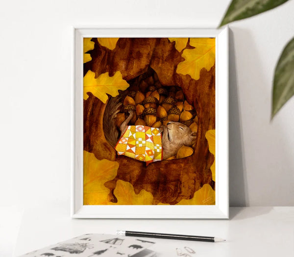 Affiche Renard Le repos - arloca