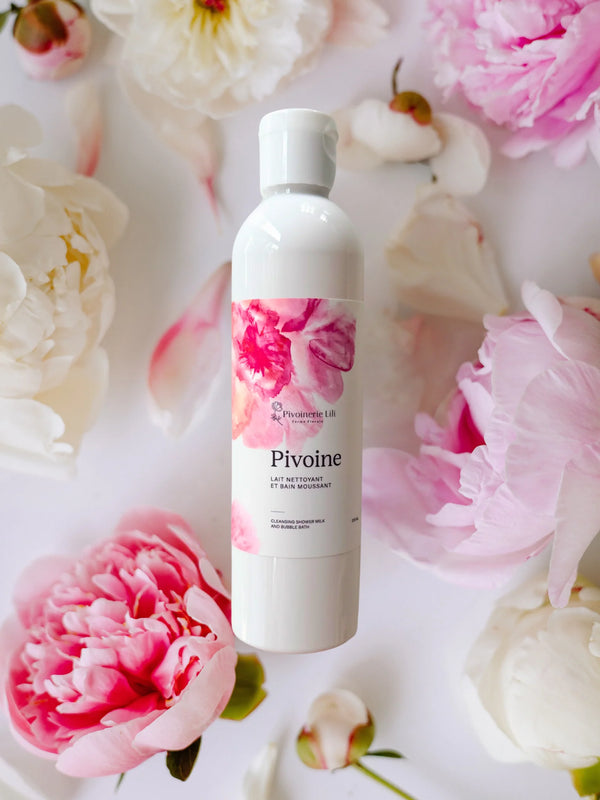 Lait nettoyant et bain moussant Pivoine - arloca
